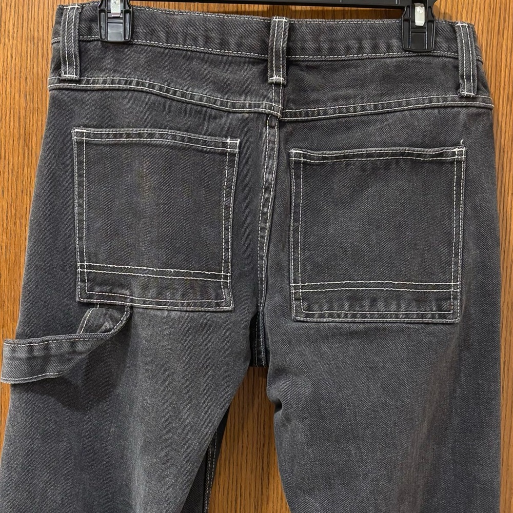 John Galt black high rise carpenter jeans, baggy, size small - Picture 4 of 11